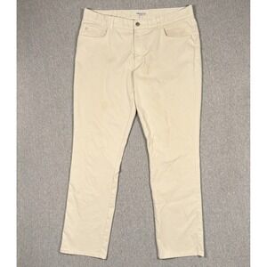 Peter Millar Pants Mens 38x32 Beige Performance Five Pocket Golf EB66 STAINS